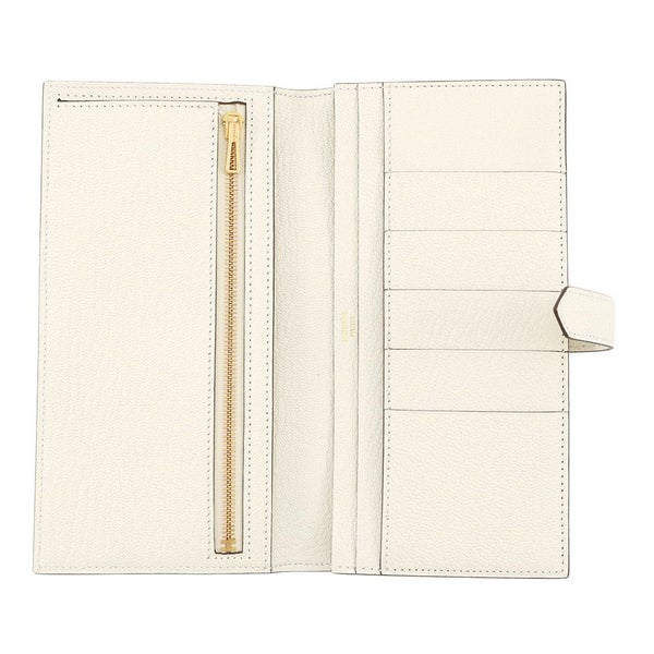 エルメス 長財布 ベアンスフレ ナタ/ゴールド金具 シェブルミゾル K刻印 HERMES 財布