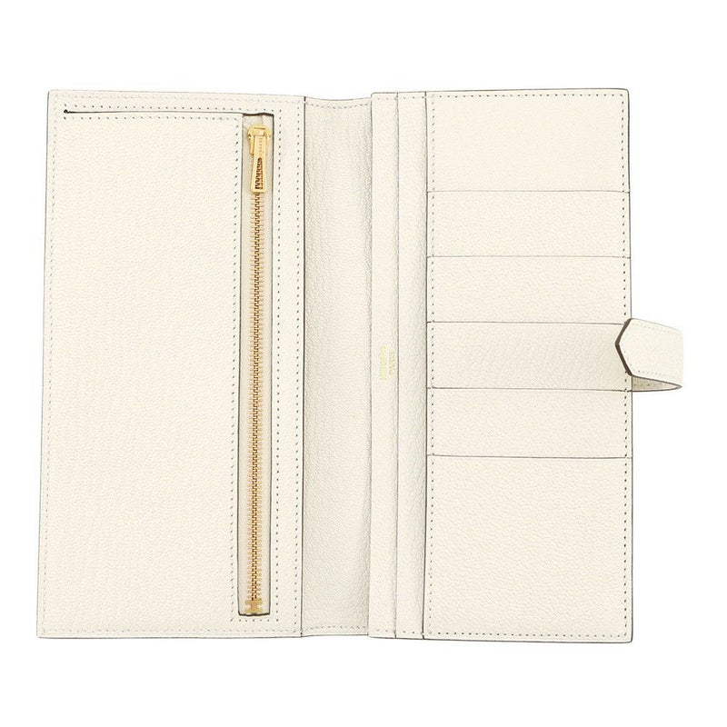 エルメス 長財布 ベアンスフレ ナタ/ゴールド金具 シェブルミゾル K刻印 HERMES 財布