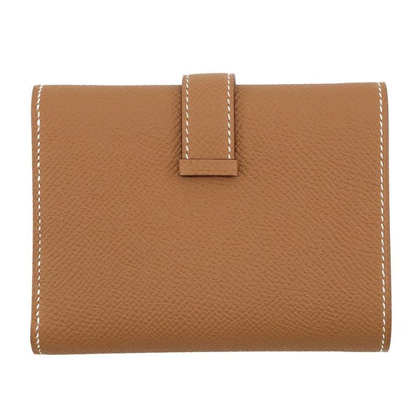 エルメス 三つ折り財布 ベアン コンビネ ゴールド/ゴールド金具 エプソン W刻印 HERMES 財布