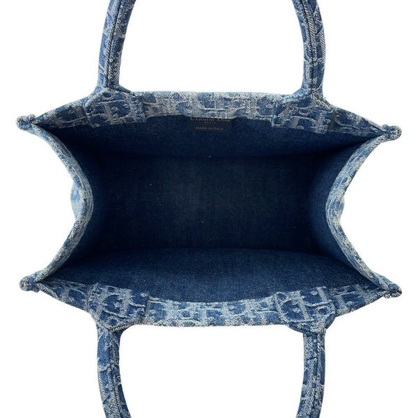 ディオール トートバッグ オブリーク ジャカード ブックトート デニム スモール M1265ZEGC_M49E トロッター