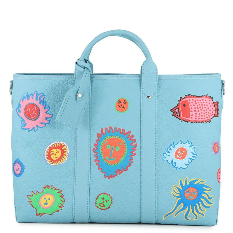 ルイヴィトン トートバッグ モノグラム・トリヨン LV x YK ウィークエンドトート M21717 草間彌生 コラボ ヴィトン バッグ