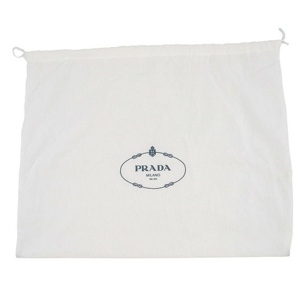 プラダ ハット ドリル ロゴ フリンジ コットン  サイズS PRADA 帽子 バケットハット 黒