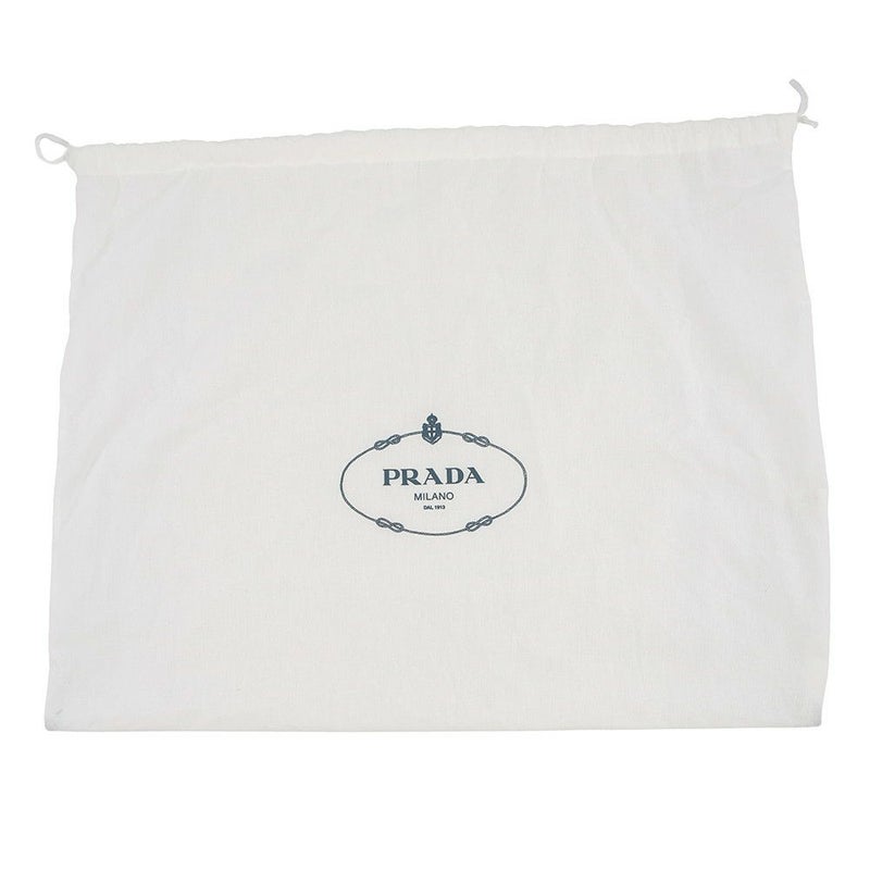 プラダ ハット ドリル ロゴ フリンジ コットン  サイズS PRADA 帽子 バケットハット 黒