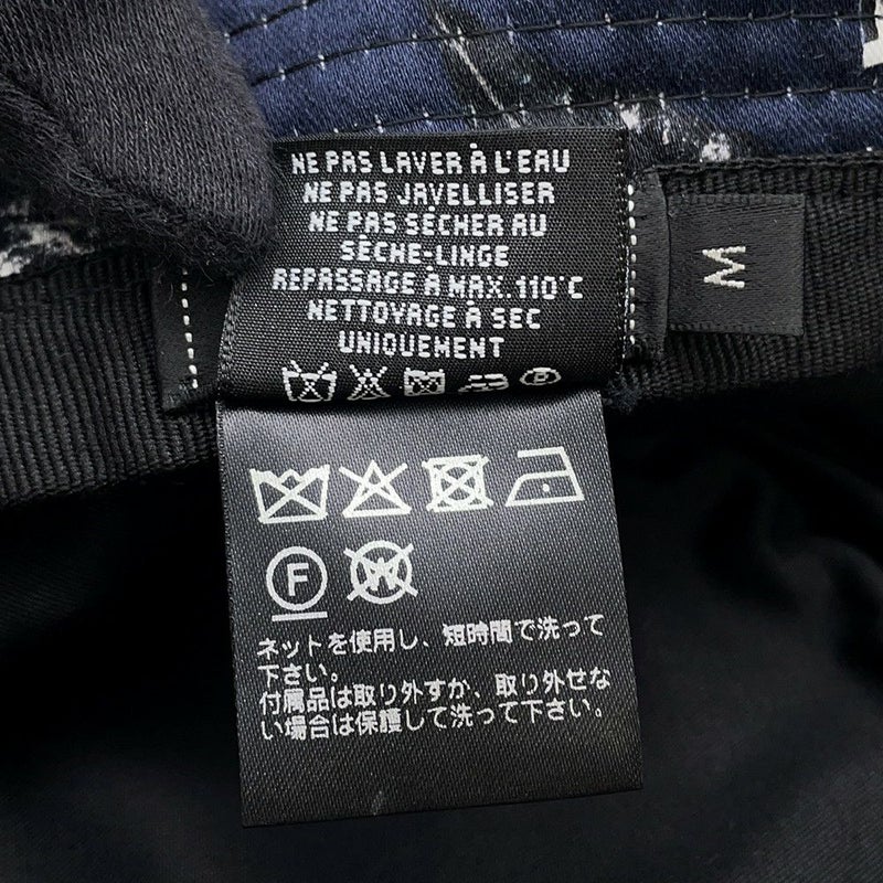 シャネル ハット カメリヤ ココマーク ロゴ コットン サイズM CHANEL 帽子 黒