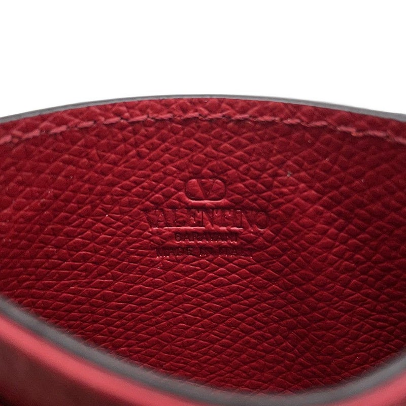 ヴァレンティノ・ガラヴァーニ カードケース Vロゴ チェリー デニム 7W2P0AJ7BRJ VALENTINO