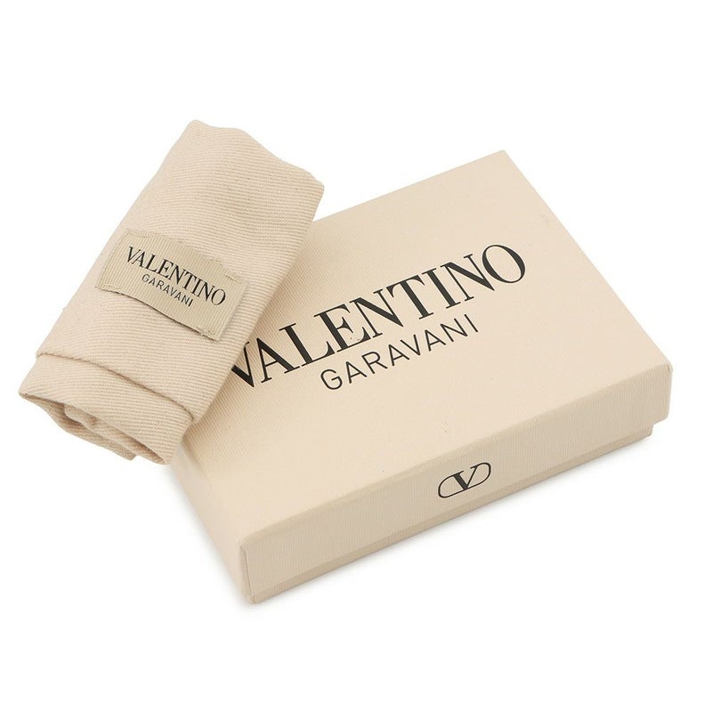 ヴァレンティノ・ガラヴァーニ カードケース Vロゴ チェリー デニム 7W2P0AJ7BRJ VALENTINO