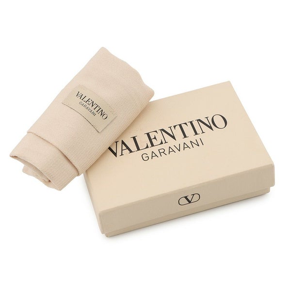 ヴァレンティノ・ガラヴァーニ 二つ折り財布 Vロゴ チェリー デニム コンパクトウォレット  7W2P0AJ3BRJ VALENTINO 財布