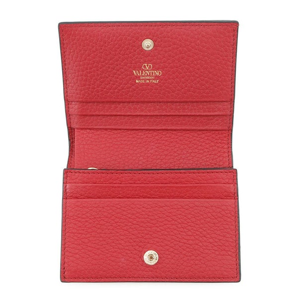 ヴァレンティノ・ガラヴァーニ 二つ折り財布 ロックスタッズ コンパクトウォレット レザー5W2P0P39VSH VALENTINO