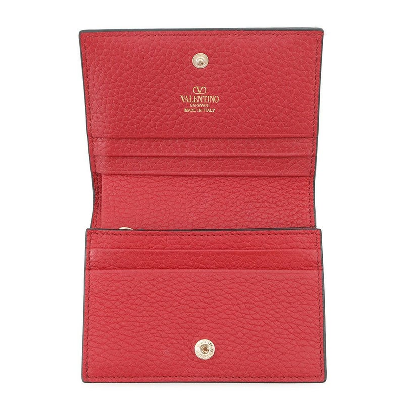 ヴァレンティノ・ガラヴァーニ 二つ折り財布 ロックスタッズ コンパクトウォレット レザー5W2P0P39VSH VALENTINO