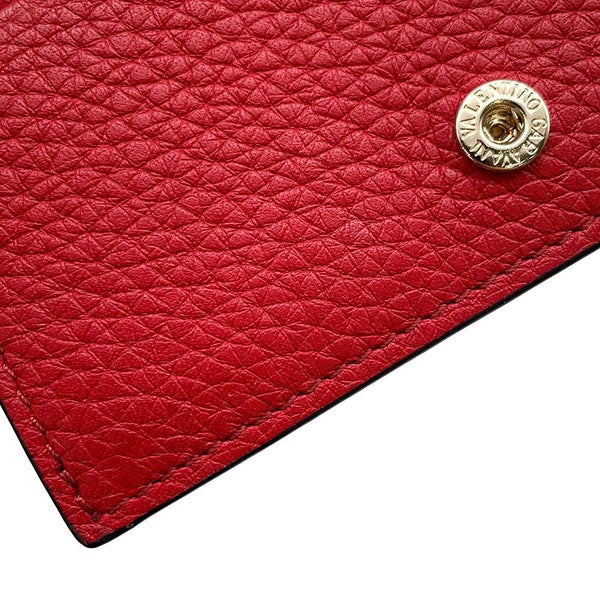 ヴァレンティノ・ガラヴァーニ 二つ折り財布 ロックスタッズ コンパクトウォレット レザー5W2P0P39VSH VALENTINO