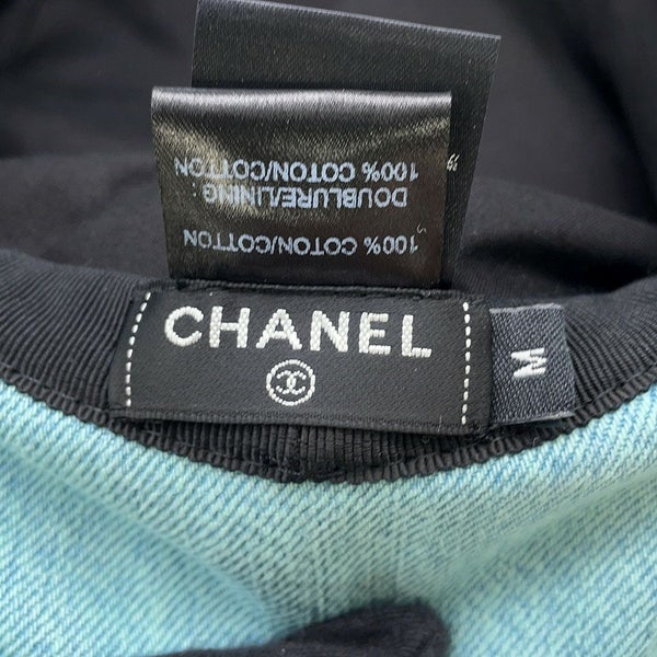 シャネル ハット ロゴ デニム サイズM CHANEL 帽子 バケットハット