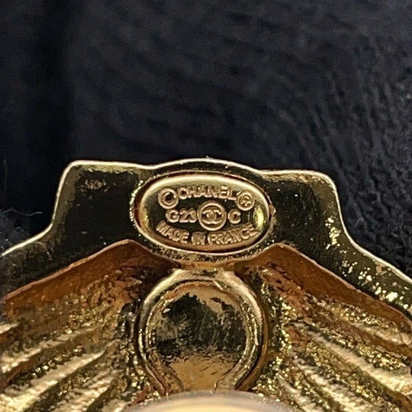 シャネル イヤリング シェル モチーフ ココマーク ラインストーン CHANEL アクセサリー