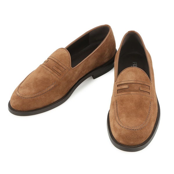 フェンディ ローファー スエード メンズサイズ7 7D1671 FENDI 靴