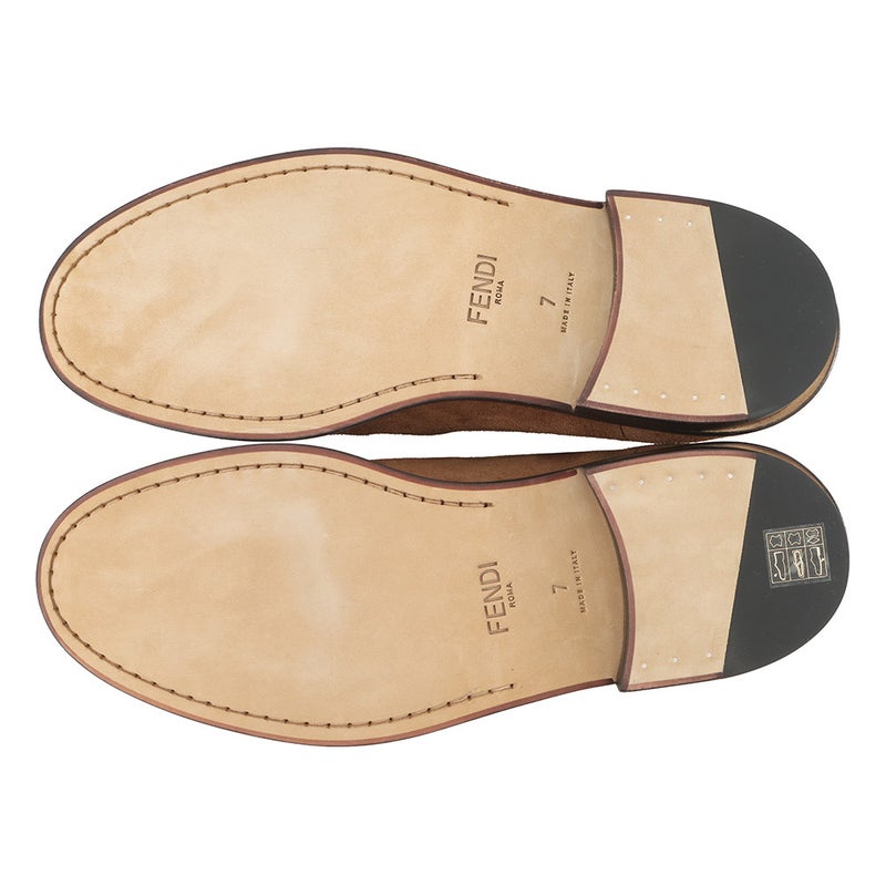 フェンディ ローファー スエード メンズサイズ7 7D1671 FENDI 靴