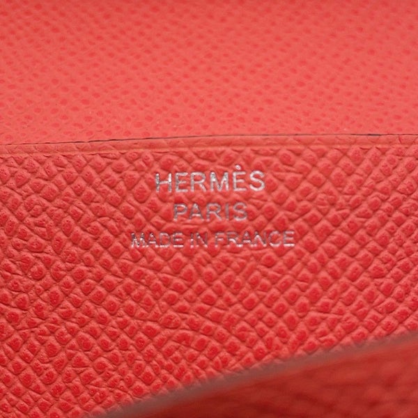 エルメス 長財布 ベアンスフレ オレンジフィールド/シルバー金具 エプソン W刻印 HERMES 財布