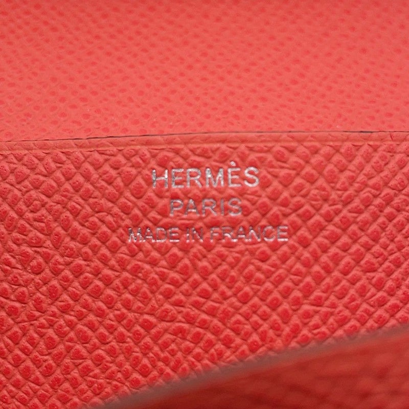 エルメス 長財布 ベアンスフレ オレンジフィールド/シルバー金具 エプソン W刻印 HERMES 財布
