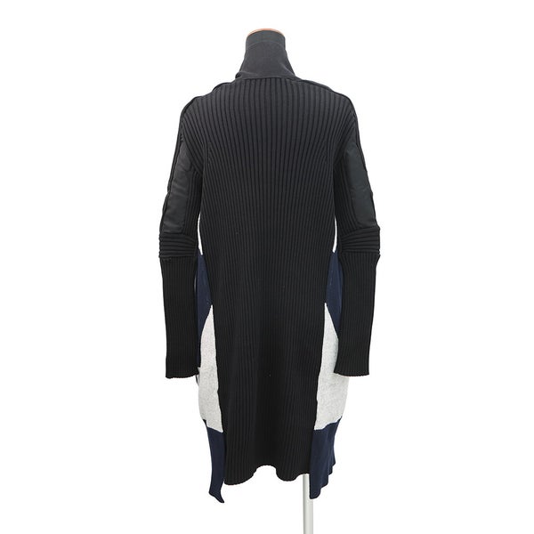 サカイ ロングカーディガン コットン レディースサイズ1 20-05038 sacai 黒