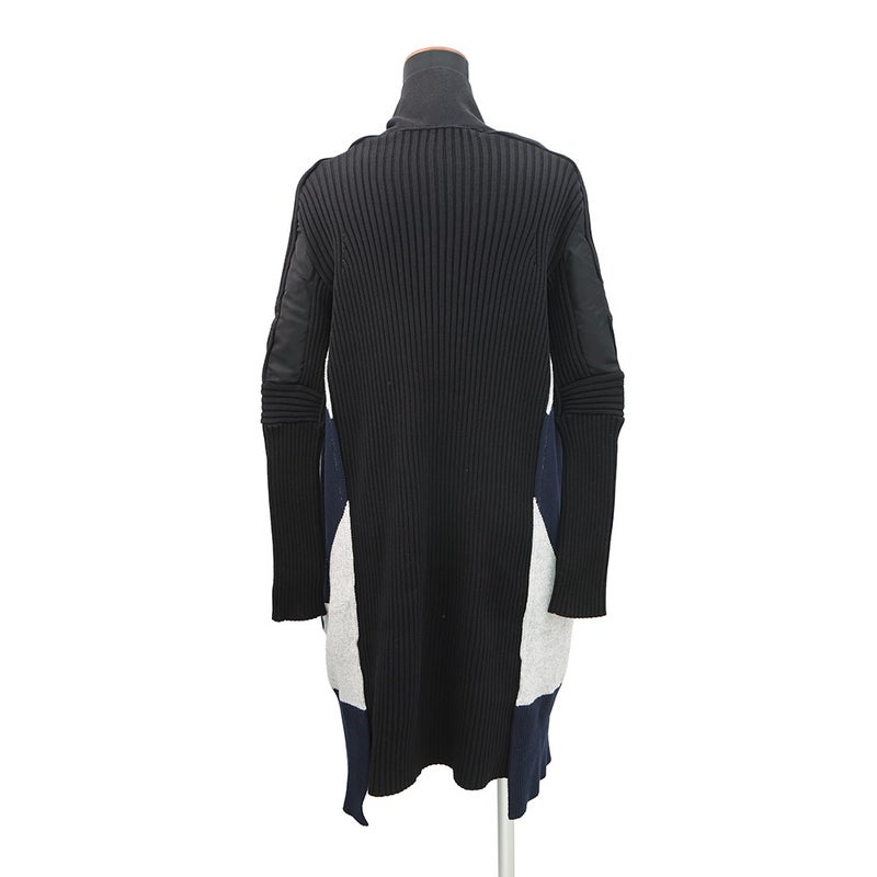 サカイ ロングカーディガン コットン レディースサイズ1 20-05038 sacai 黒