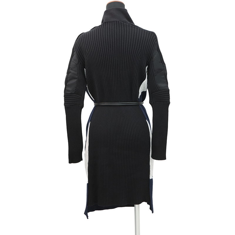 サカイ ロングカーディガン コットン レディースサイズ1 20-05038 sacai 黒