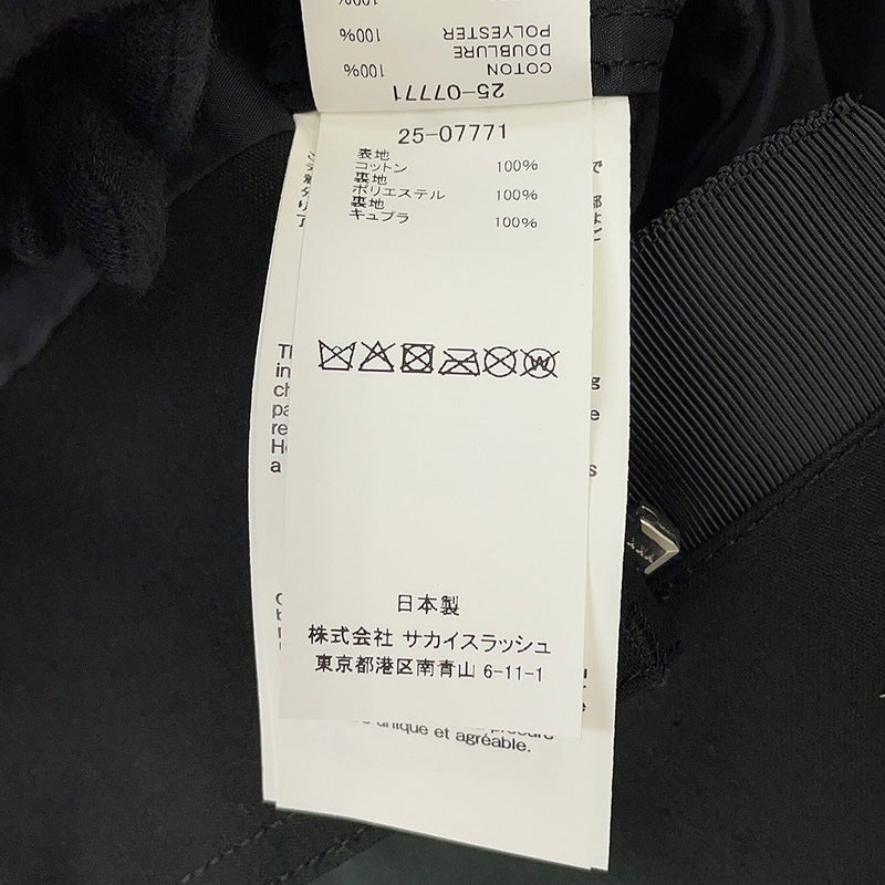 サカイ ワンピース sacai x WTAPS コットンバック サテンドレス レディースサイズ2 25-07771 sacai 黒