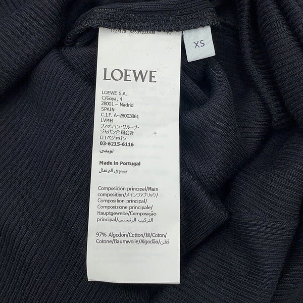 ロエベ タンクトップ コットン レディースサイズXS S359Y23XAM LOEWE 黒 トップス