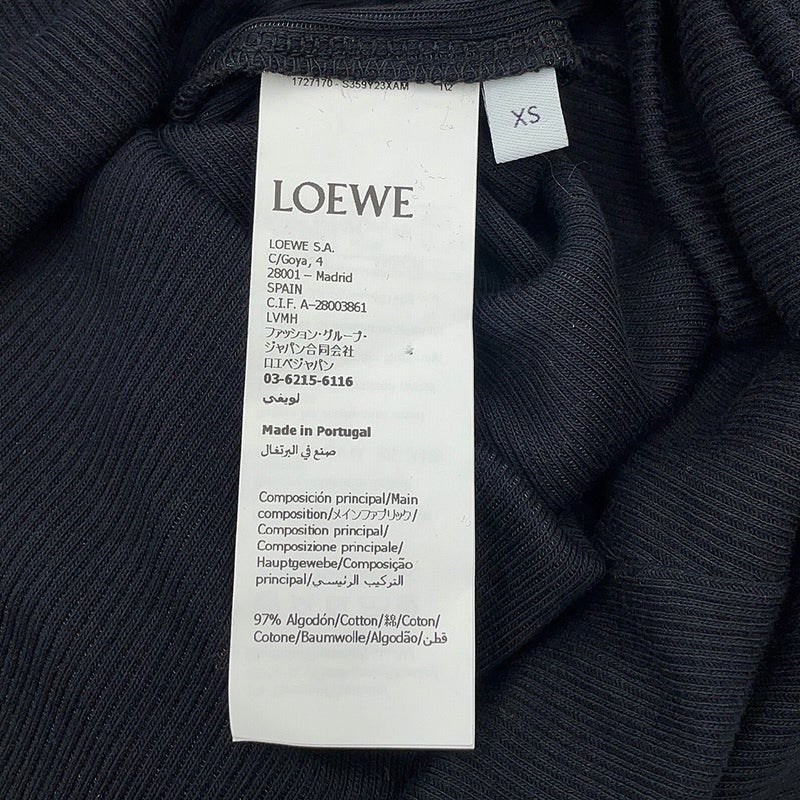 ロエベ タンクトップ コットン レディースサイズXS S359Y23XAM LOEWE 黒 トップス