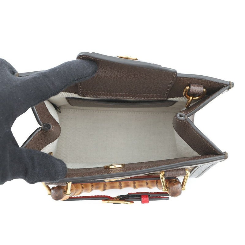 グッチ ハンドバッグ ダイアナ ミニ ジャンボGG GGキャンバス/レザー 655661 GUCCI 2wayショルダー