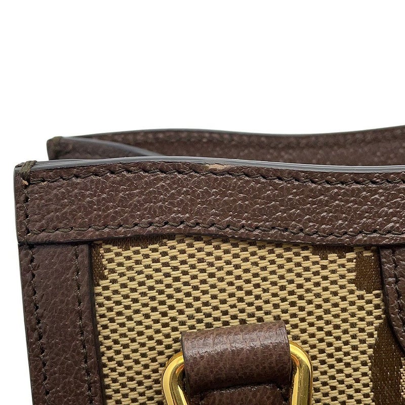 グッチ ハンドバッグ ダイアナ ミニ ジャンボGG GGキャンバス/レザー 655661 GUCCI 2wayショルダー