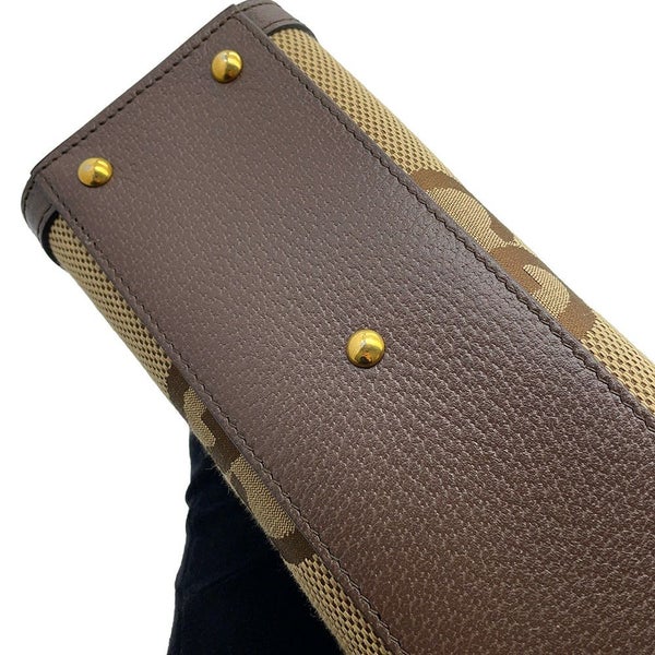 グッチ ハンドバッグ ダイアナ ミニ ジャンボGG GGキャンバス/レザー 655661 GUCCI 2wayショルダー