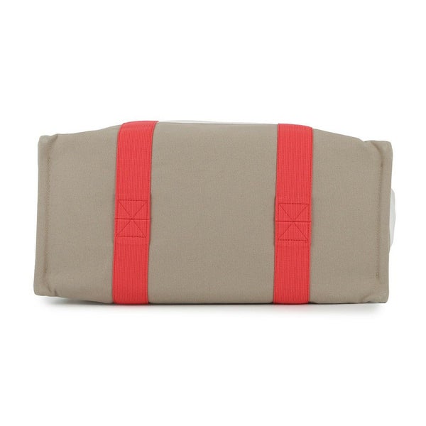 エルメス マザーズバッグ アダダ キャンバス 馬モチーフ HERMES トートバッグ ポーチ付き 白