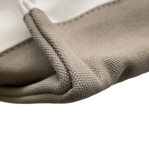 エルメス マザーズバッグ アダダ キャンバス 馬モチーフ HERMES トートバッグ ポーチ付き 白