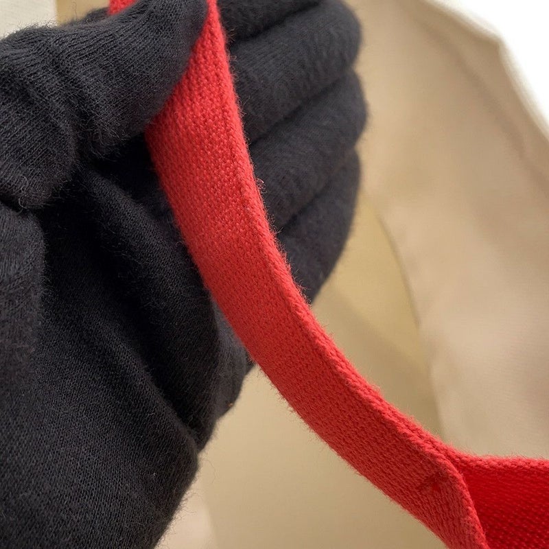 エルメス マザーズバッグ アダダ キャンバス 馬モチーフ HERMES トートバッグ ポーチ付き 白