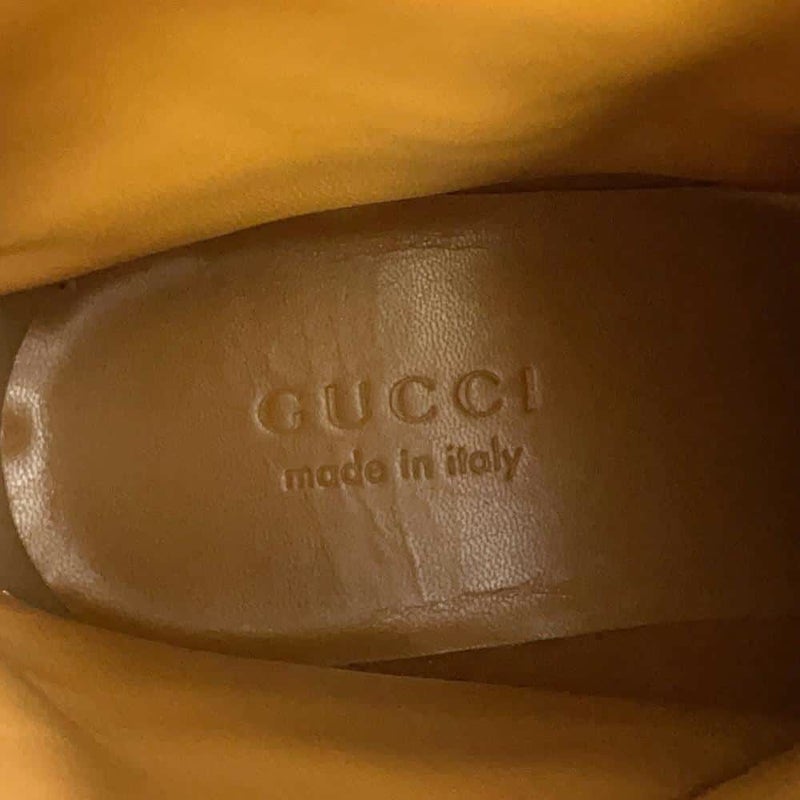 グッチ ブーツ ジャンボGG レースアップ アンクルブーツ キャンバス/レザー メンズサイズ9 680813 GUCCI 靴