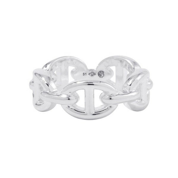 エルメス リング シェーヌダンクル アンシェネPM Enchainee SV925シルバー リングサイズ51 HERMES ジュエリー