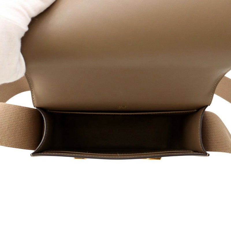 エルメス ショルダーバッグ ゲタ エトゥープ/ゴールド金具 シェブルミゾル B刻印 HERMES バッグ