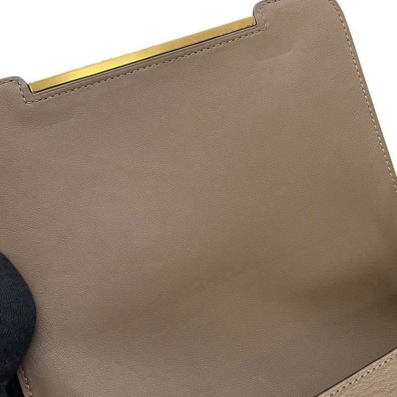 エルメス ショルダーバッグ ゲタ エトゥープ/ゴールド金具 シェブルミゾル B刻印 HERMES バッグ