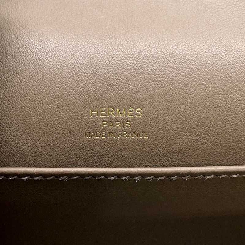 エルメス ショルダーバッグ ゲタ エトゥープ/ゴールド金具 シェブルミゾル B刻印 HERMES バッグ