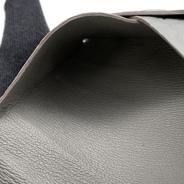 エルメス カードケース カルヴィ パールグレー アリゲーターマット B刻印 HERMES 名刺入れ