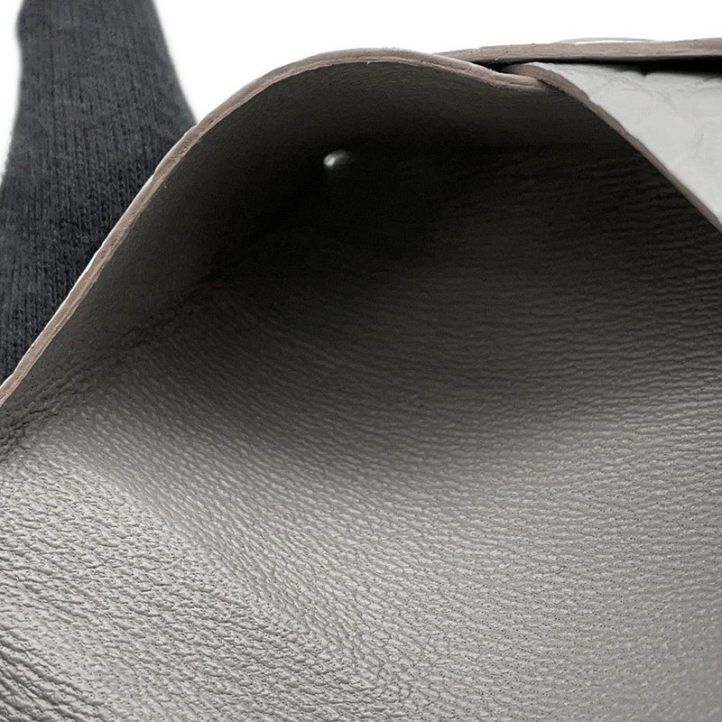 エルメス カードケース カルヴィ パールグレー アリゲーターマット B刻印 HERMES 名刺入れ