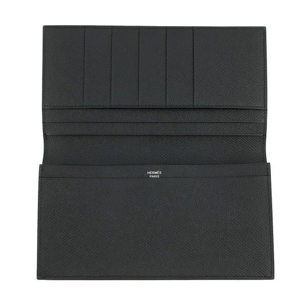 エルメス 長財布 MC2 フレミング ブラック エプソン W刻印 HERMES 財布 メンズ 黒