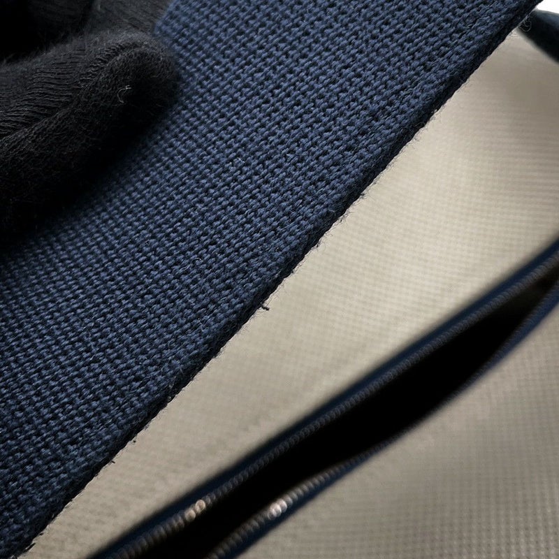 エルメス ポーチ ブリッド・ア・ブラックGM カブリオル グリスペール/シルバー金具 キャンバス HERMES