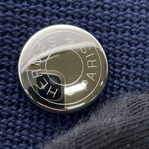 エルメス ポーチ ブリッド・ア・ブラックGM カブリオル グリスペール/シルバー金具 キャンバス HERMES