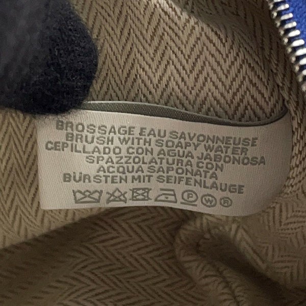 エルメス ポーチ ブリッド・ア・ブラックGM カブリオル グリスペール/シルバー金具 キャンバス HERMES