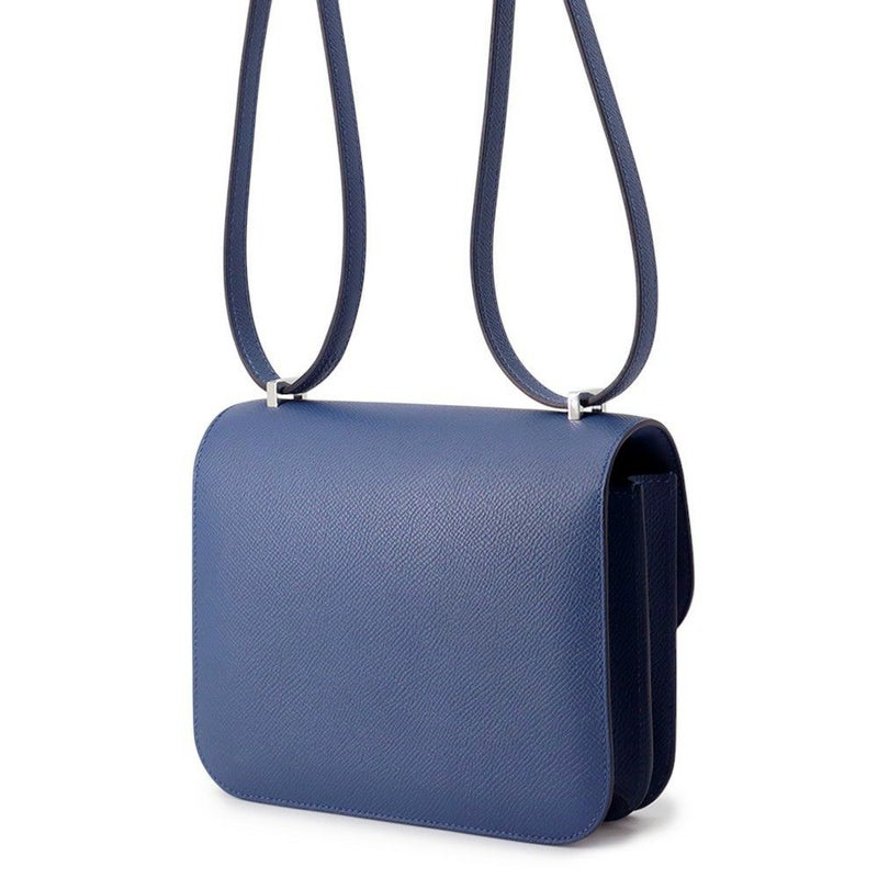 エルメス ミニ コンスタンス3 ミロワール ブルータイ/シルバー金具 エプソン K刻印