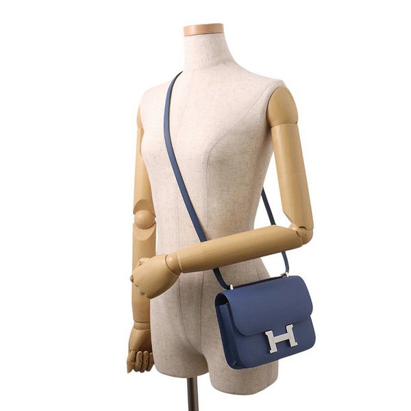 エルメス ミニ コンスタンス3 ミロワール ブルータイ/シルバー金具 エプソン K刻印