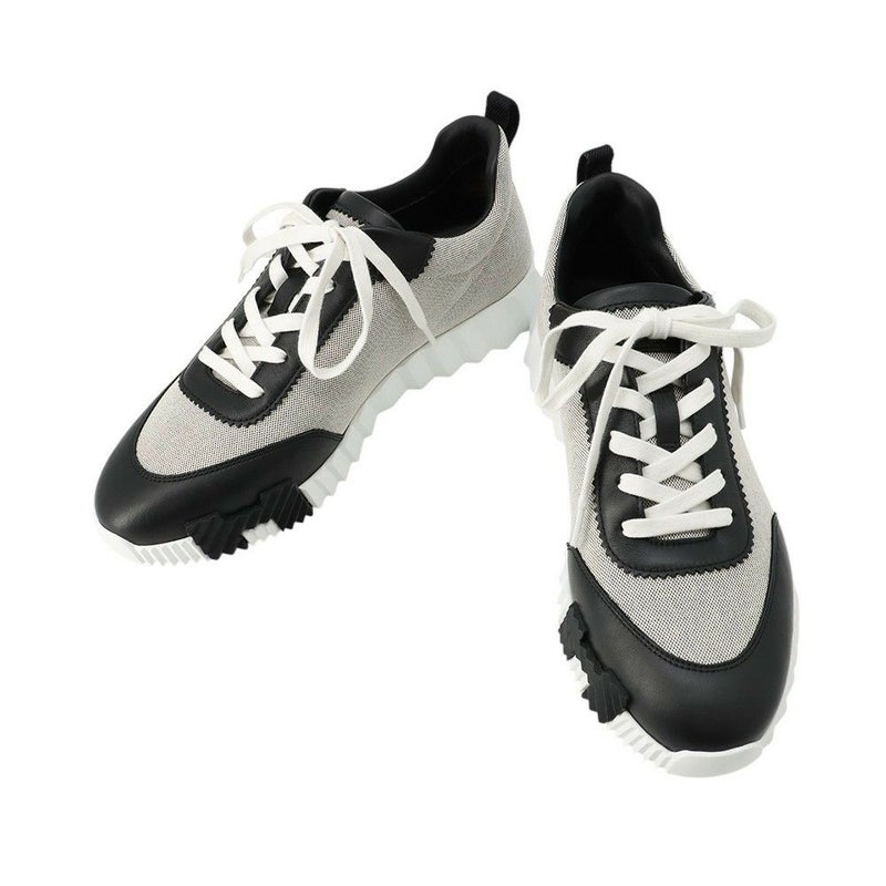 エルメス スニーカー バウンシング トワルアッシュ カーフレザー メンズ42 HERMES  靴