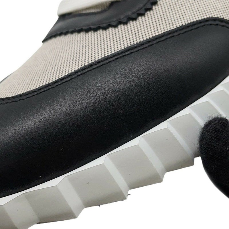 エルメス スニーカー バウンシング トワルアッシュ カーフレザー メンズ42 HERMES  靴