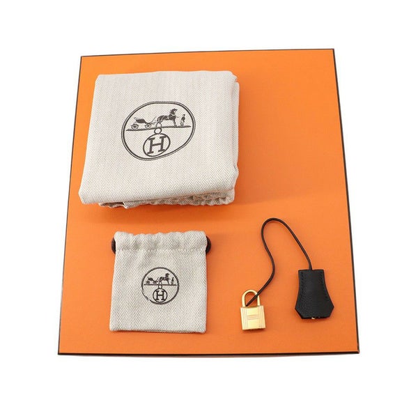 エルメス バーキン25 ブラック/マットゴールド金具 トゴ K刻印 HERMES Birkin ハンドバッグ 黒