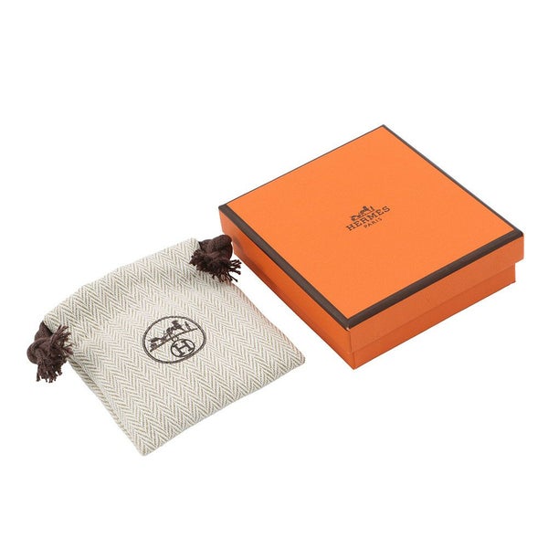 エルメス ピアス ミニ・ポップアッシュ ブラック/シルバー金具 Hモチーフ HERMES Pop H ポップH 黒