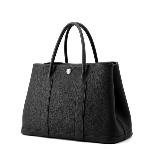 エルメス トートバッグ ガーデンパーティTPM ブラック/シルバー金具 ネゴンダ K刻印 黒